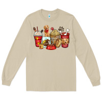 Mushroom golden retriever coffee cups Long Sleeve Tee - Zillion Design Studio