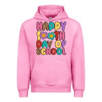 Fuchsia Pink happy 100 th day of school Urban Hoodie - MaliasSmallBusiness