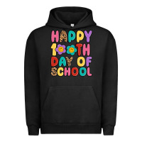 Pigment Black happy 100 th day of school Urban Hoodie - MaliasSmallBusiness