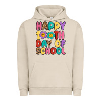 Pigment French Oak happy 100 th day of school Urban Hoodie - MaliasSmallBusiness