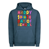 Pigment Midnight Navy happy 100 th day of school Urban Hoodie - MaliasSmallBusiness