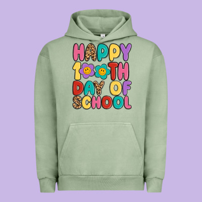 Happy 100 Th Day Of School Urban Hoodie Designed By Maliassmallbusiness