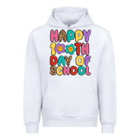 White happy 100 th day of school Urban Hoodie - MaliasSmallBusiness
