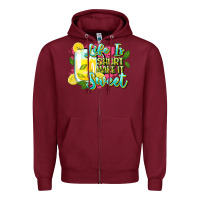 Burgundy life is Zipper Hoodie - Zillion Design Studio