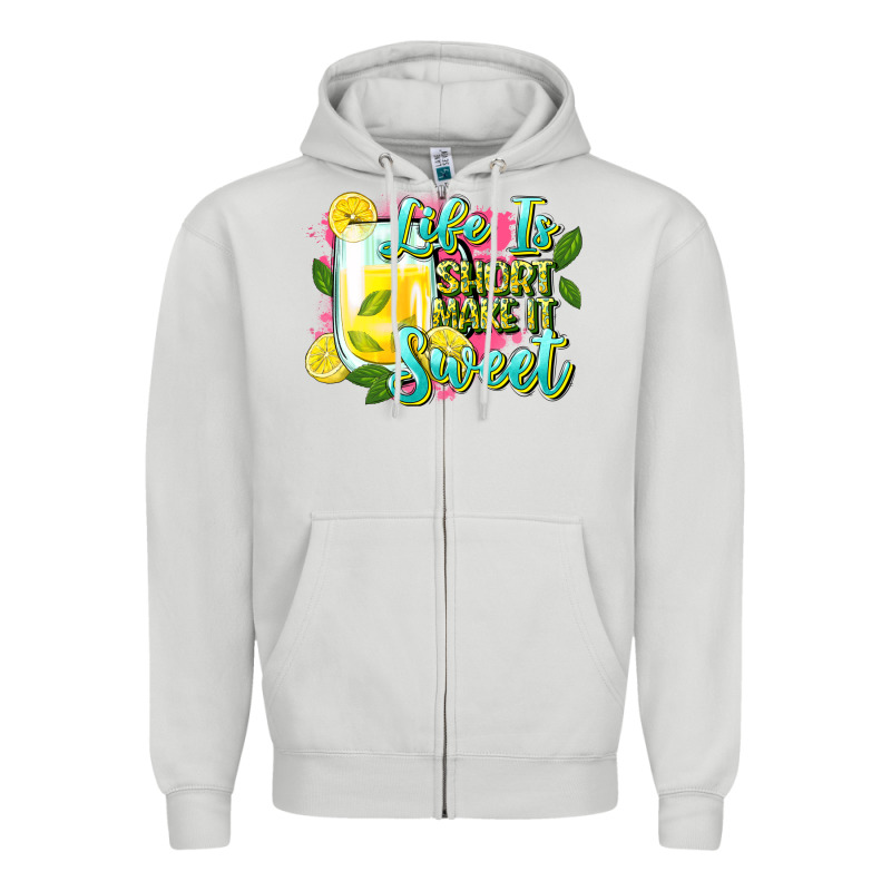 Life Is Zipper Hoodie by Zillion Design Studio | Teevron