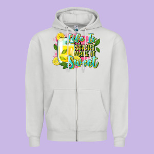 Life Is Zipper Hoodie Designed By Zillion Design Studio