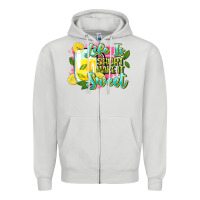 Dove Grey life is Zipper Hoodie - Zillion Design Studio