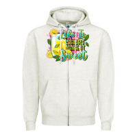 Oatmeal Heather life is Zipper Hoodie - Zillion Design Studio