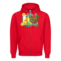 Red life is Zipper Hoodie - Zillion Design Studio