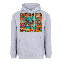 Heather Grey only the brave teach Heavyweight Hoodie - JahusDesignShop