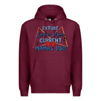 Burgundy future ladies man current mamas boy Premium Hoodie - MaliasSmallBusiness