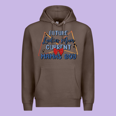 Future Ladies Man Current Mamas Boy Premium Hoodie Designed By Maliassmallbusiness