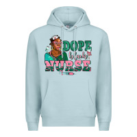 Blue Mist afro  nurse dope black Premium Hoodie - AdoDesignShop
