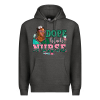 Charcoal Heather afro  nurse dope black Premium Hoodie - AdoDesignShop