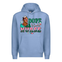 Colony Blue afro  nurse dope black Premium Hoodie - AdoDesignShop