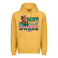 Mustard afro  nurse dope black Premium Hoodie - AdoDesignShop