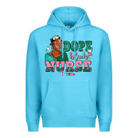 Ocean Blue afro  nurse dope black Premium Hoodie - AdoDesignShop