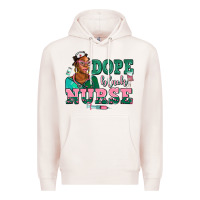 Pale Pink afro  nurse dope black Premium Hoodie - AdoDesignShop