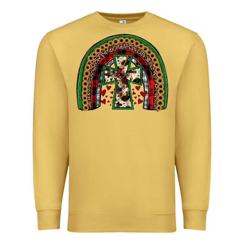 Cross Rainbow Premium Sweatshirt by JahusDesignShop | Teevron