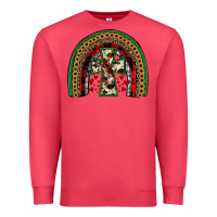 Cardinal cross rainbow Premium Sweatshirt - JahusDesignShop