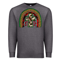 Charcoal Heather cross rainbow Premium Sweatshirt - JahusDesignShop