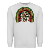 Dove Grey cross rainbow Premium Sweatshirt - JahusDesignShop