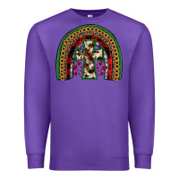 Purple cross rainbow Premium Sweatshirt - JahusDesignShop
