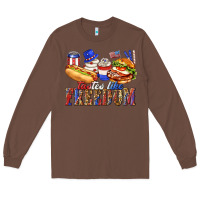 Chestnut tastes like freedom with leopard Long Sleeve Tee - texasbilliewilder