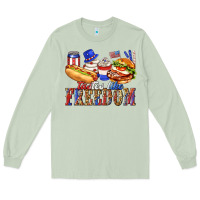 Matcha tastes like freedom with leopard Long Sleeve Tee - texasbilliewilder