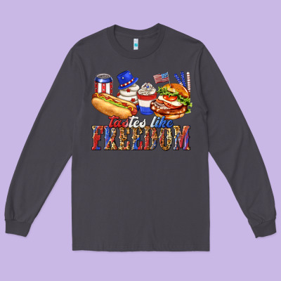 Long Sleeve Tee tastes like freedom with leopard