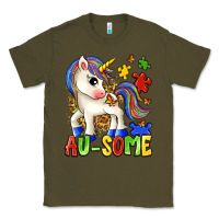 Army Green au some unicorn Classic Tee - Zillion Design Studio