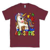 Burgundy au some unicorn Classic Tee - Zillion Design Studio
