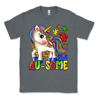Charcoal Heather au some unicorn Classic Tee - Zillion Design Studio