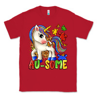 Red au some unicorn Classic Tee - Zillion Design Studio