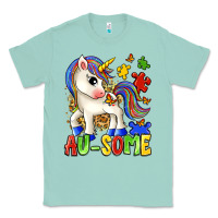 Seafoam au some unicorn Classic Tee - Zillion Design Studio