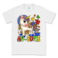 White au some unicorn Classic Tee - Zillion Design Studio