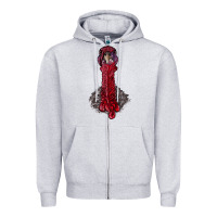 Heather Grey gobble head Zipper Hoodie - RanaPortraitStore