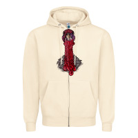 Sandshell gobble head Zipper Hoodie - RanaPortraitStore