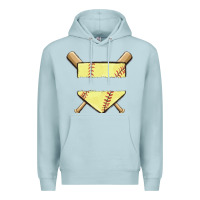 Blue Mist custom baseball Premium Hoodie - MaliasSmallBusiness