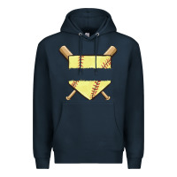 Navy custom baseball Premium Hoodie - MaliasSmallBusiness