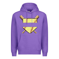 Purple custom baseball Premium Hoodie - MaliasSmallBusiness
