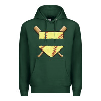 Sports Green custom baseball Premium Hoodie - MaliasSmallBusiness