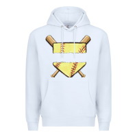White custom baseball Premium Hoodie - MaliasSmallBusiness