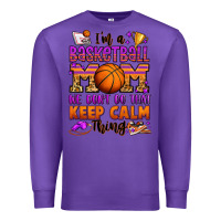 Purple i'm a baskeball mom we don't do that keep calm thi Premium Sweatshirt - Jasminsmagicworld