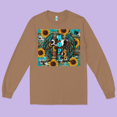 Long Sleeve Tee western hope sunflower's