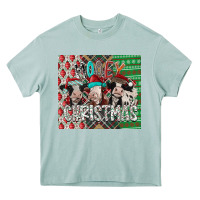 Arona mooey Christmas Heavy Core Tee - CowhideDigitalArt