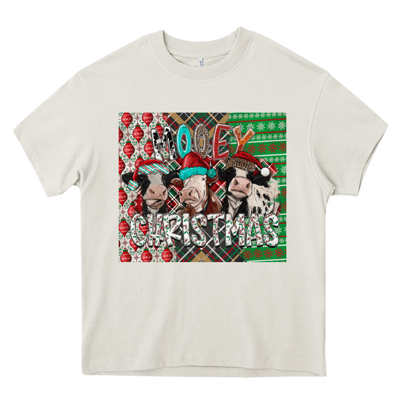 Mooey Christmas Heavy Core Tee by CowhideDigitalArt | Teevron