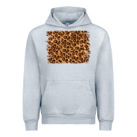 Heather Grey leopard background Urban Hoodie - NancyCooperArtShop