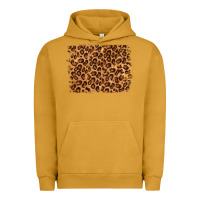 Pigment Peanut Butter leopard background Urban Hoodie - NancyCooperArtShop