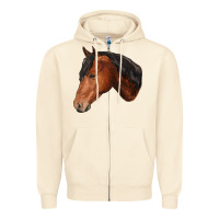 Sandshell horse Zipper Hoodie - RanaPortraitStore